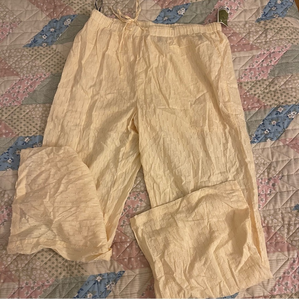 Forever 21 Soft Yellow Lounge Pants